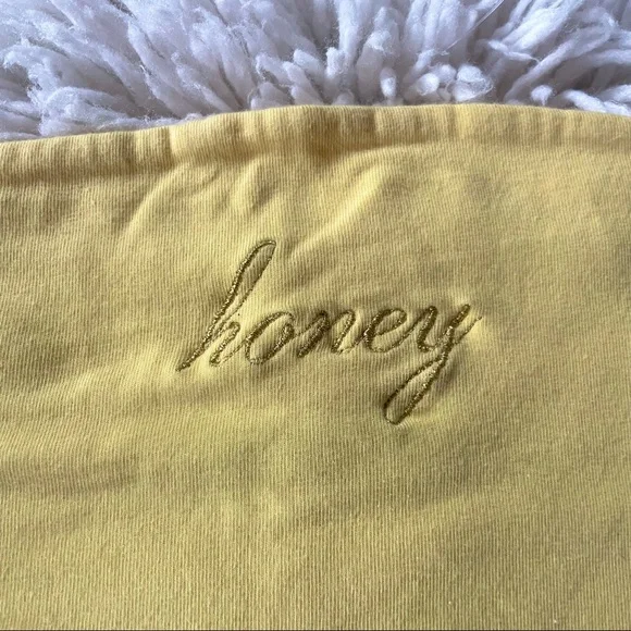 brandy melville | yellow ‘honey’ tube top - Picture 4 of 6